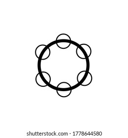 Tombourine icon vector concept eps10