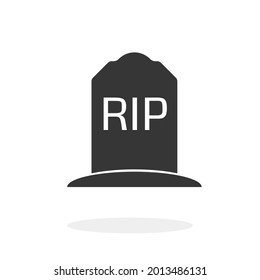 Tombstone Black Icon Vector illustration