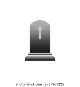 Tombstone burial symbol. Rip grave icon. Vector illustration. EPS 10.