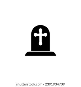 Tombstone concept line icon. Simple element illustration. Tombstone concept outline symbol design.