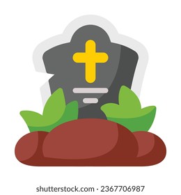 Tombstone flach Symbol. Perfekt für Grafikdesign, mobile, UI und Web-Meisterwerke