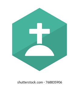  tombstone glyph flat