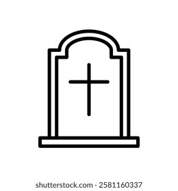 Tombstone icon Art design illustration