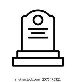 
Tombstone icon color editable icon color editable on white background