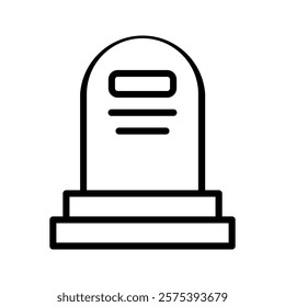 
Tombstone icon color editable icon color editable on white background