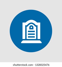  Tombstone icon. Editable  Tombstone icon for web or mobile.