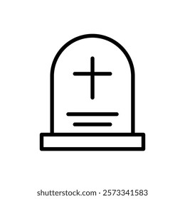 Tombstone icon Flat fill set collection