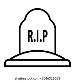 Tombstone icon free vector design illustration simple