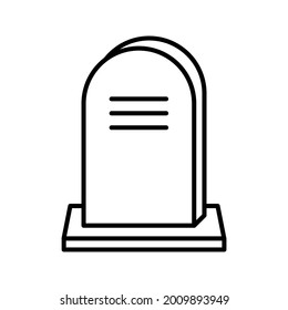 Tombstone icon. Grave sign symbol. Vector illustration