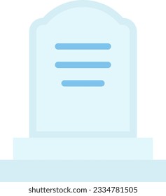 Tombstone Icon image. Suitable for mobile application.