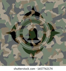 tombstone icon inside camo texture