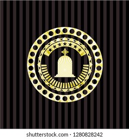 tombstone icon inside shiny emblem