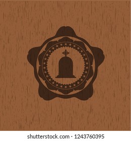 tombstone icon inside wood emblem