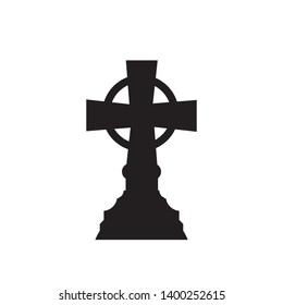 Tombstone icon isolated on white background