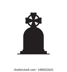 Tombstone icon isolated on white background