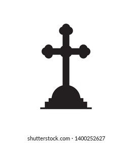 Tombstone icon isolated on white background