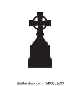 Tombstone icon isolated on white background