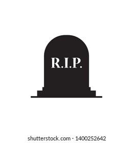 Tombstone icon isolated on white background