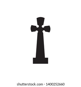 Tombstone icon isolated on white background