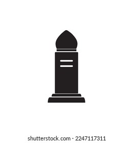 tombstone icon logo vector design