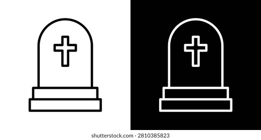 Tombstone icon mark in filled style..