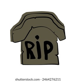 Tombstone icon for mobile concept and web design, Halloween tombstone outline vector icon, Symbol, logo illustration