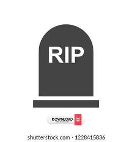 Tombstone icon. Premium style design from halloween collection. UX and UI. Pixel perfect tombstone icon. For web design, apps, software, printing usage.
