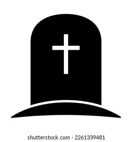 Tombstone icon. Rip grave icon vector. Stock vector illustration.