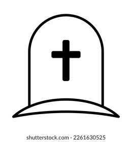 Tombstone icon. Rip grave icon vector. Stock vector illustration.