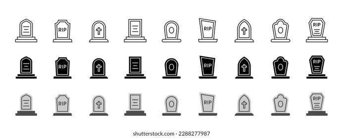 Tombstone-Symbol setzt Illustration