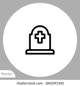 Tombstone icon sign vector,Symbol, logo illustration for web and mobile