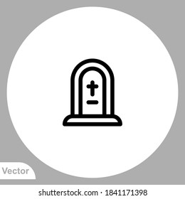 Tombstone icon sign vector,Symbol, logo illustration for web and mobile