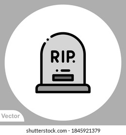 Tombstone icon sign vector,Symbol, logo illustration for web and mobile