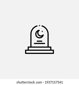 Tombstone icon sign vector,Symbol, logo illustration for web and mobile