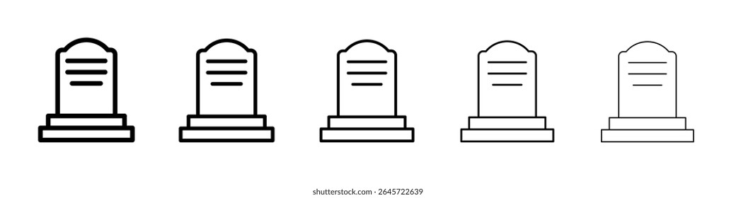 tombstone icon simple vector outline logo