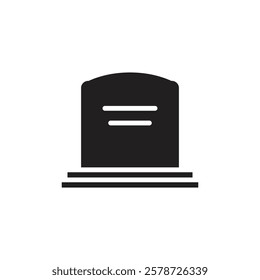 Tombstone icon Thin line art collection