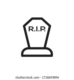 Tombstone Icon In Trendy  Design Vector Eps 10