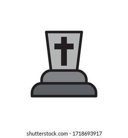 Tombstone Icon In Trendy  Design Vector Eps 10