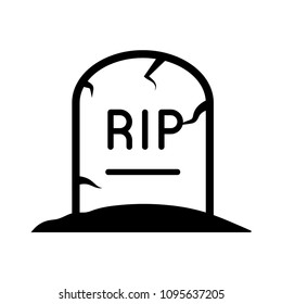 Tombstone icon vector