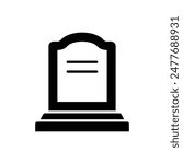 tombstone icon vector design template simple and clean