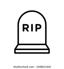 Tombstone icon vector design template