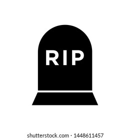 Tombstone icon vector design template