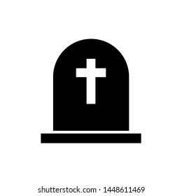 Tombstone icon vector design template