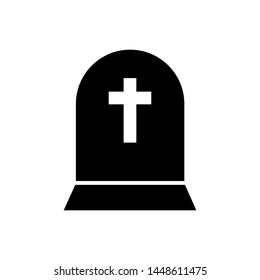 Tombstone icon vector design template