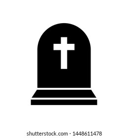 Tombstone icon vector design template