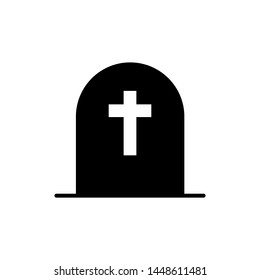 Tombstone icon vector design template