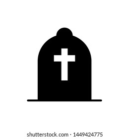 Tombstone icon vector design template