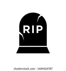 Tombstone icon vector design template