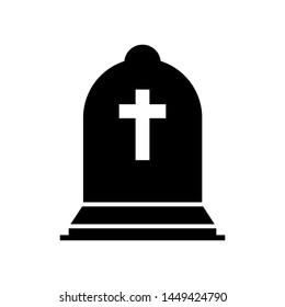 Tombstone Icon Vector Design Template