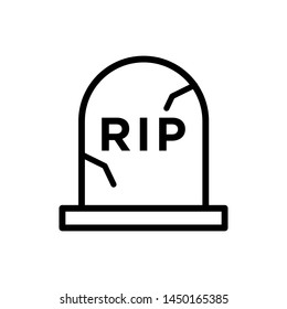 Tombstone icon vector design template